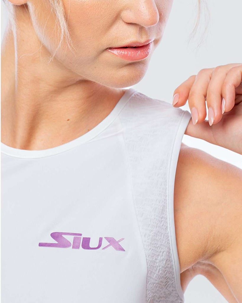 Top Siux Jacquard Blanca Mujer