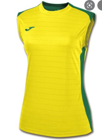 Camiseta Joma Campus II Mujer Amarillo Verde