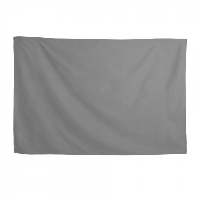 TOALLA MICROFIBRA SOFTEE GRIS, 35X75CM