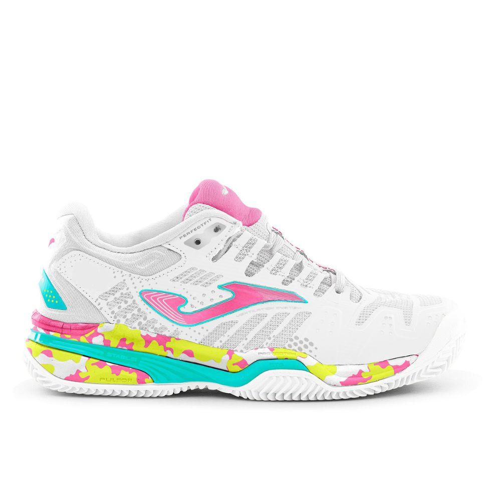 Zapatilla Joma Slam 2332 White Pink JR