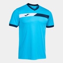 Camiseta Joma Court Sleeve Turquesa Flúor Marino