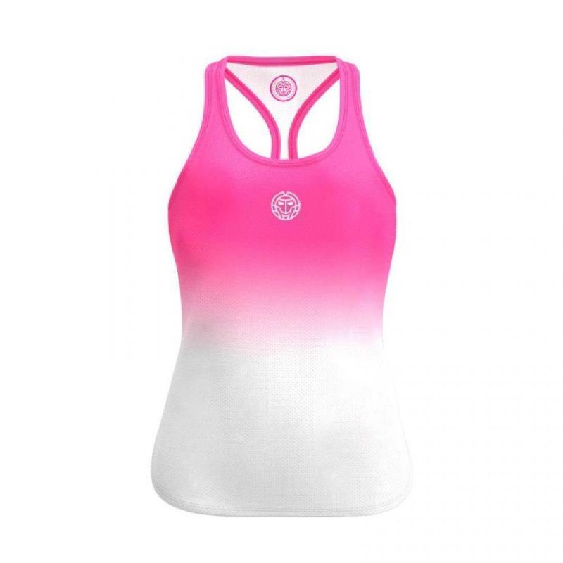 Camiseta Bidi  Badu Tirantes Gradiant Rosa Blanco Junior
