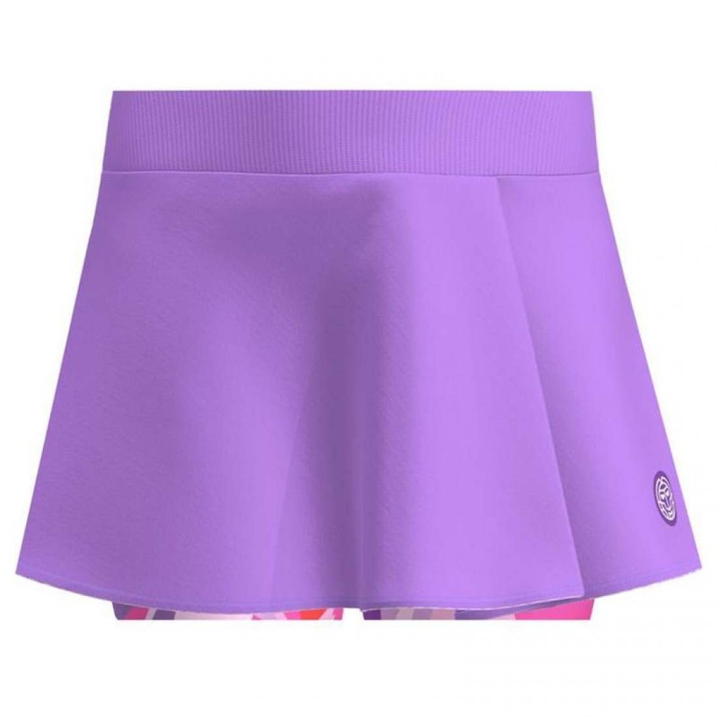 Falda Bidi Badu Spike Printed Wavy Lila Rosa 