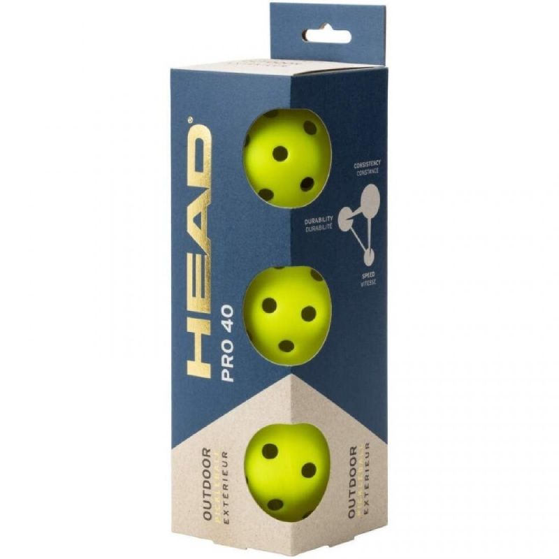 Pelotas Head CPro 40 Outdoor X3 Pickleball﻿
