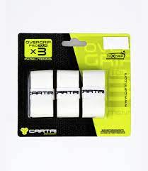 Pack-3 Overgrips Cartri White falt tex
