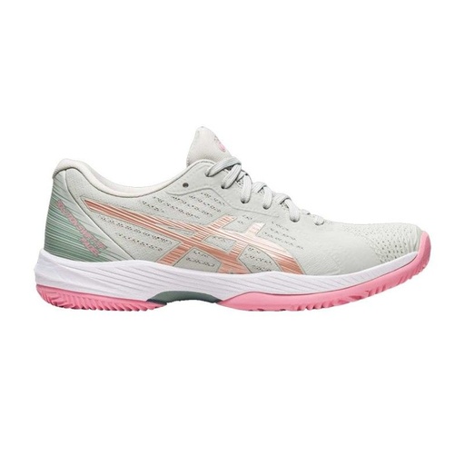 Zapatilla Asics Solution Swift FF Padel Gris Rosa Mujer