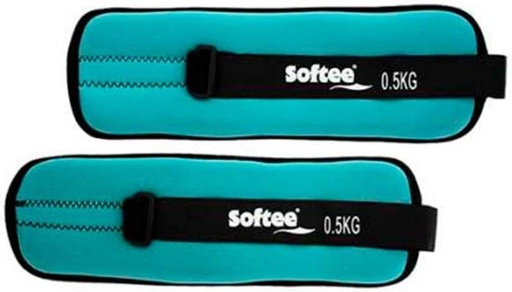 Juego Softee Tobilleras/Muñequeras Lastradas (Celeste, 0.5 kg)