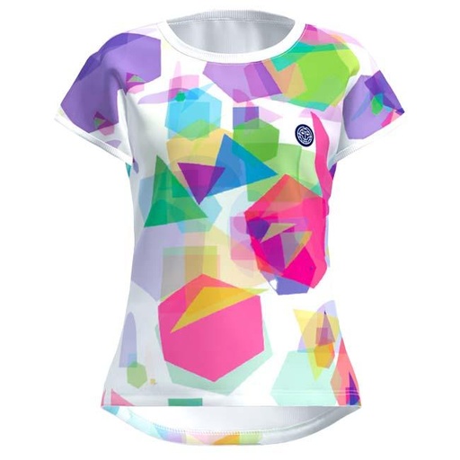 Camiseta  Bidi  Badu  Kaleido Capsleeve Blanco Mix Junior