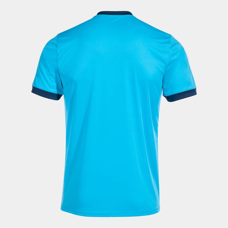 Camiseta Joma Court Sleeve Turquesa Flúor Marino