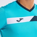 Camiseta Joma Court Sleeve Turquesa Flúor Marino
