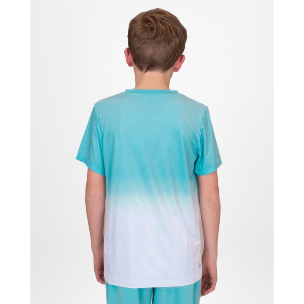 Camiseta Bidi Badu Crew Gradiant Aqua Blanco Junior