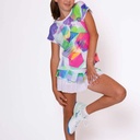 Camiseta  Bidi  Badu  Kaleido Capsleeve Blanco Mix Junior