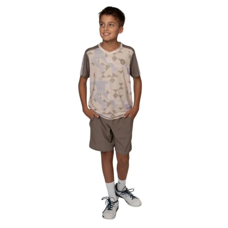Camiseta Bidi Badu Paris Beige Marron Junior