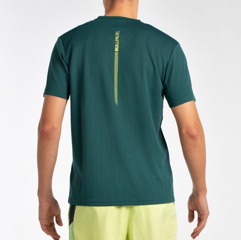 Camiseta Bullpadel Ladra Verde Oscuro