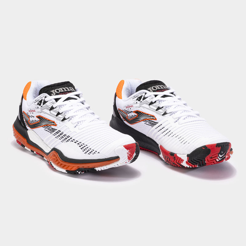 ZAPATILLA JOMA POINT MEN 2342 WHITE BLACK ORANGE