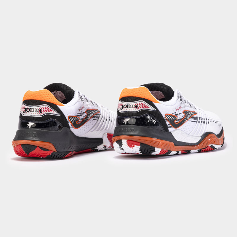 ZAPATILLA JOMA POINT MEN 2342 WHITE BLACK ORANGE
