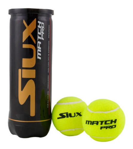 ​Tubo Pelotas Siux de 3 uds Match Pro