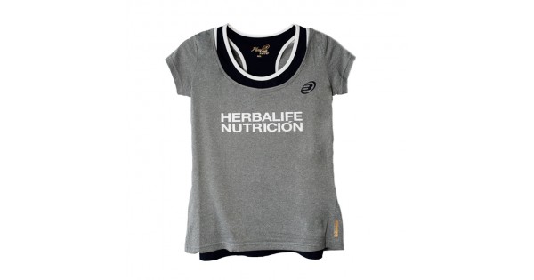 Camiseta Bullpadel Villarica Herbalife Gris