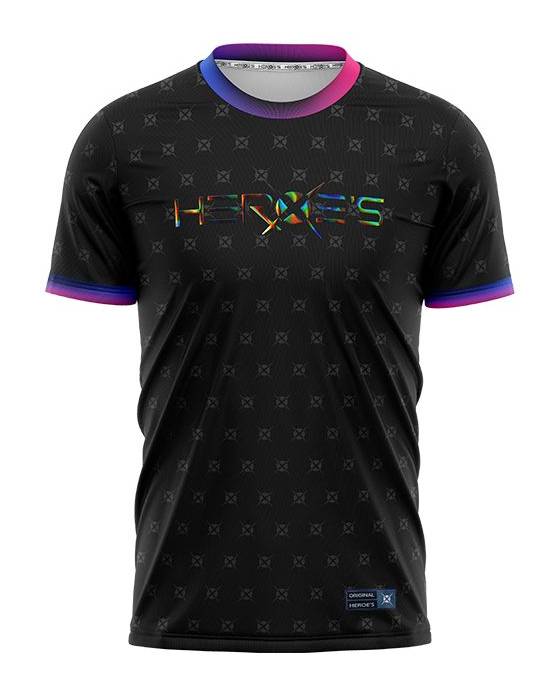 Camiseta Heroes Vanity Uomo Negro