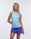 Top Siux Pleat Mujer Azul