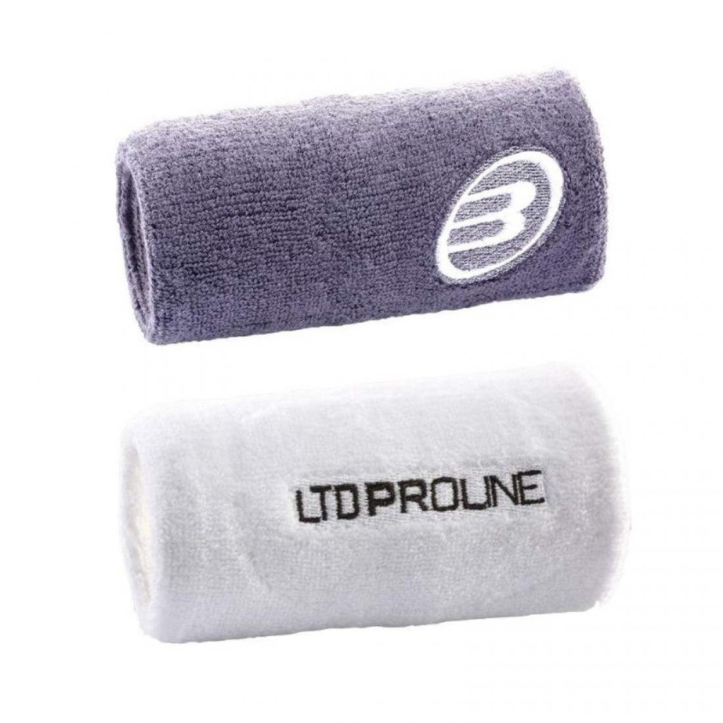 Muñequera Bullpadel Larga Pro Line X2 Blanco Azul