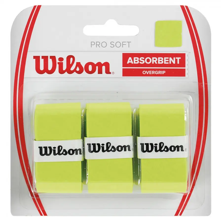 Blister Overgrip Wilson Pro Soft Lime X3