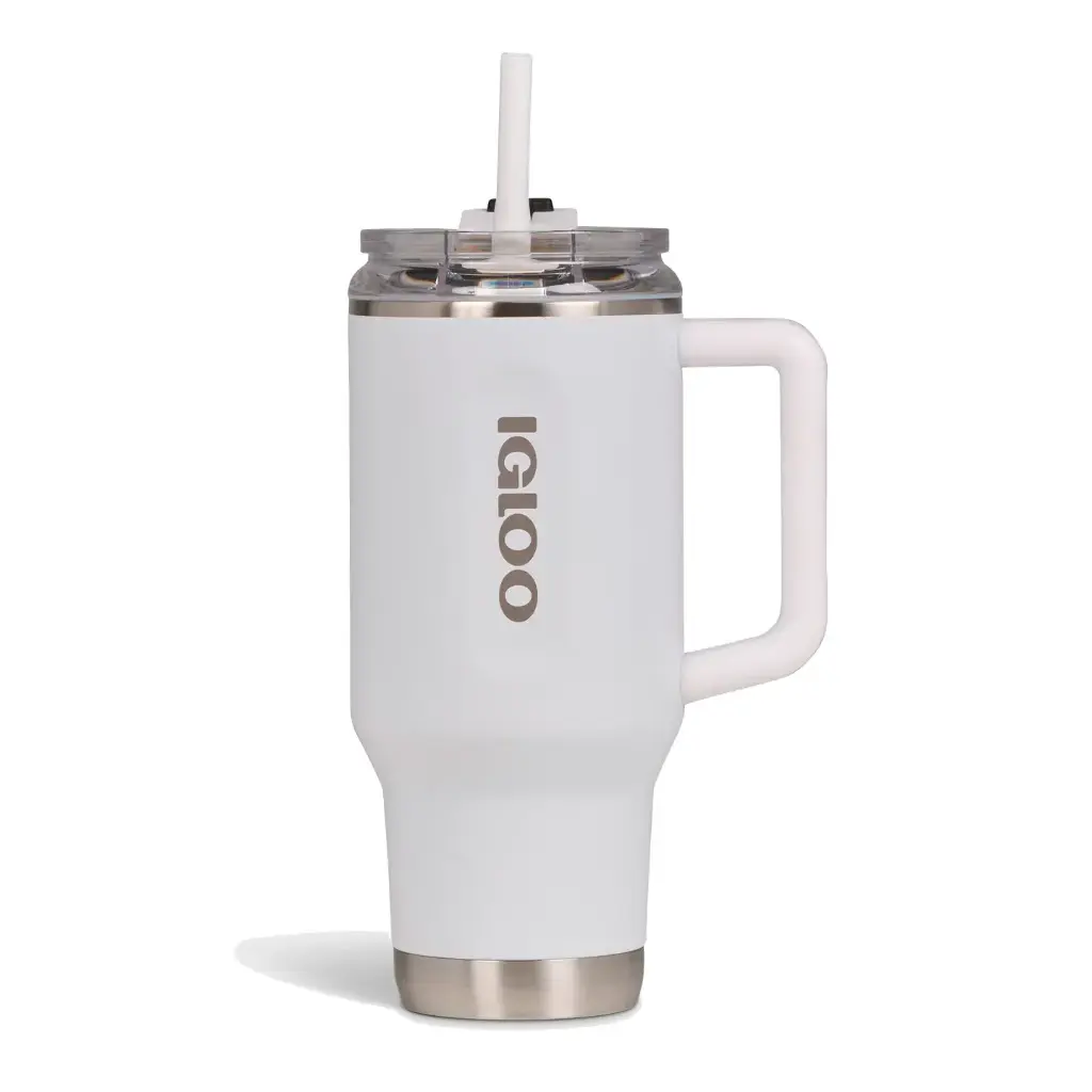Vaso Térmico Igloo Flip N' Sip Travel Mug Blanco 32oz
