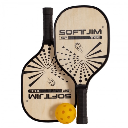 Pack Raquetas Madera Con Pelota Y Funda Pickleball﻿